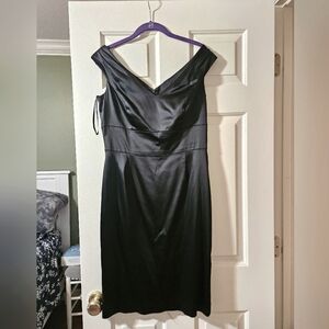 White House Black Market Satin Sheath Dress